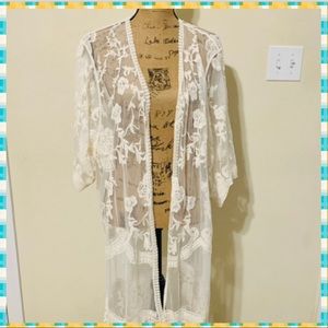 Women lace cardigan
